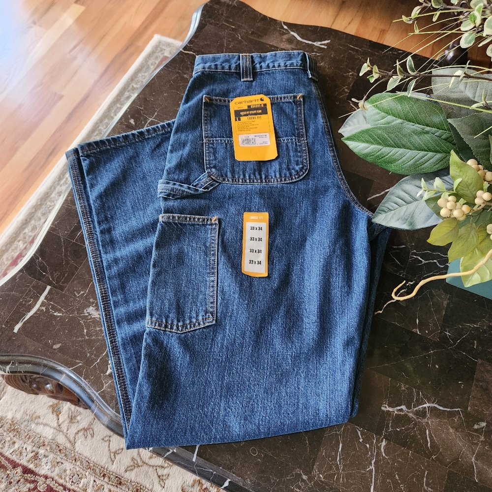 Carhartt Men's Loose Fit Blue Jeans